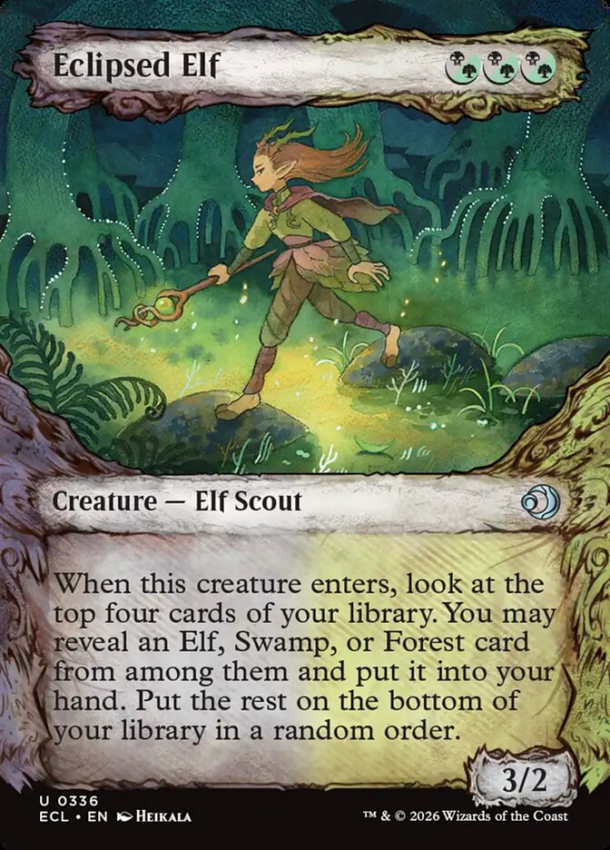 Eclipsed Elf  336/408 (Lorwyn Eclipsed)  - Showcase Foil | Good Games Adelaide SA