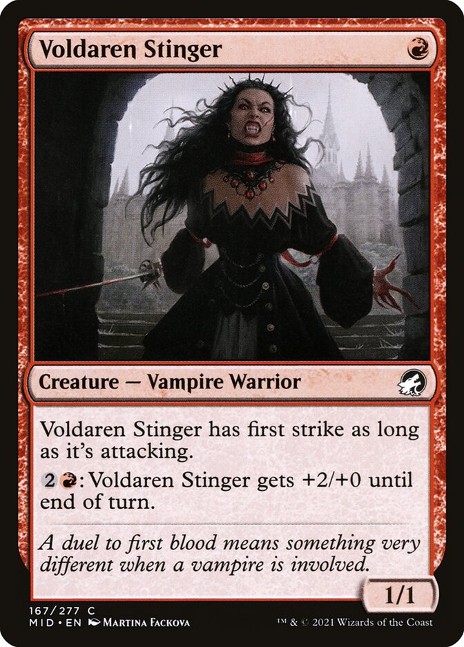 Voldaren Stinger 167 (Innistrad: Midnight Hunt)  - Foil | Good Games Adelaide SA