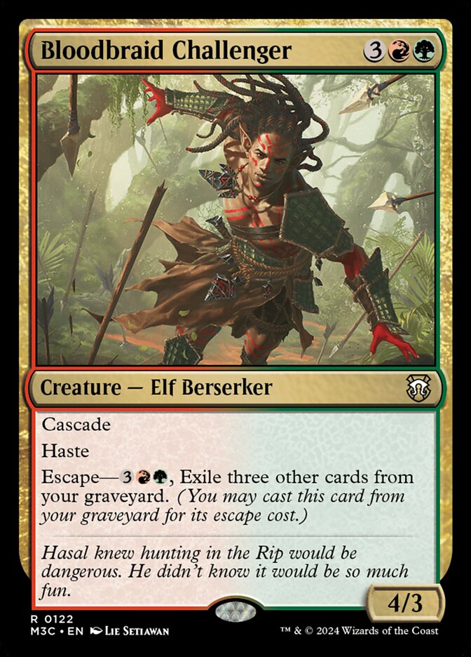 Bloodbraid Challenger 122 (Commander: Modern Horizons 3)  | Good Games Adelaide SA