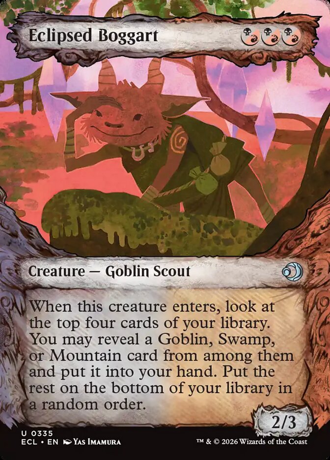 Eclipsed Boggart  335/408 (Lorwyn Eclipsed)  - Showcase Foil | Good Games Adelaide SA