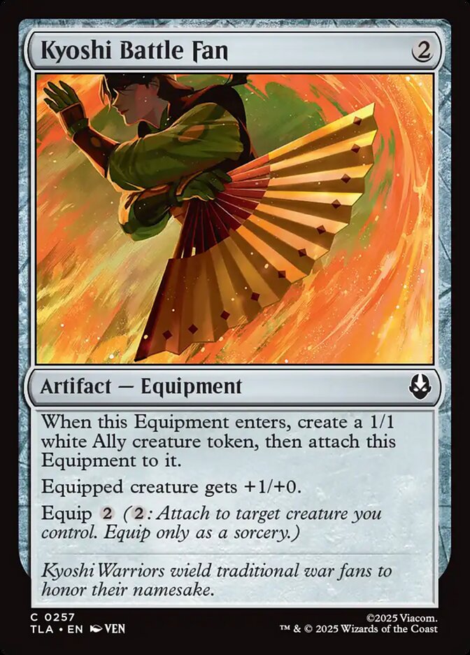 Kyoshi Battle Fan 257 (Avatar: The Last Airbender)  - Foil | Good Games Adelaide SA