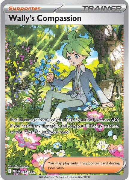 Wally's Compassion 186/132 (ME01: Mega Evolution)  - Holofoil | Good Games Adelaide SA