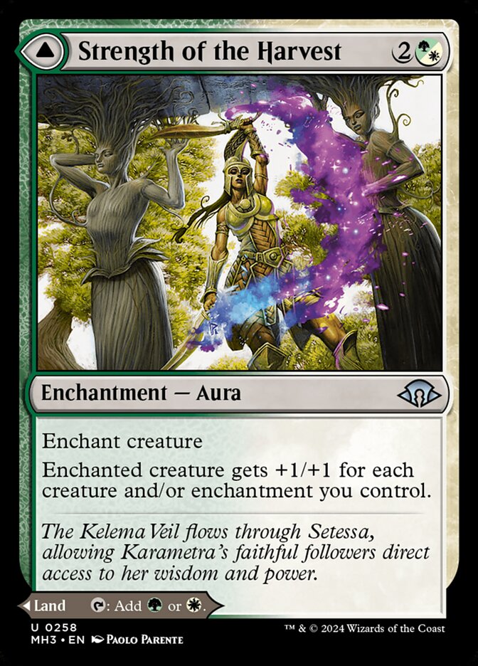 Strength of the Harvest // Haven of the Harvest 258 (Modern Horizons 3)  - Foil | Good Games Adelaide SA