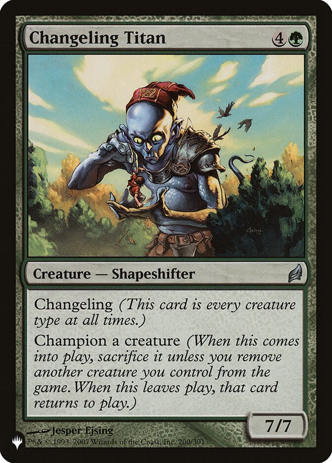 Changeling Titan 200/301 (The List Reprints)  | Good Games Adelaide SA