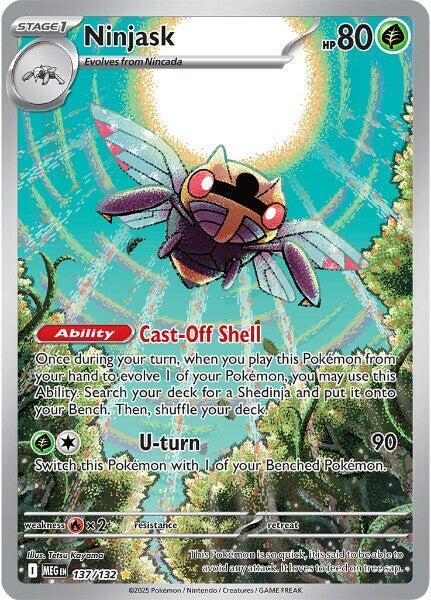 Ninjask 137/132 (ME01: Mega Evolution)  - Holofoil | Good Games Adelaide SA