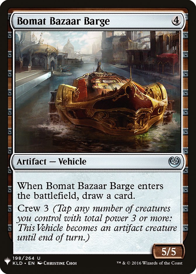 Bomat Bazaar Barge 198 (The List Reprints)  | Good Games Adelaide SA