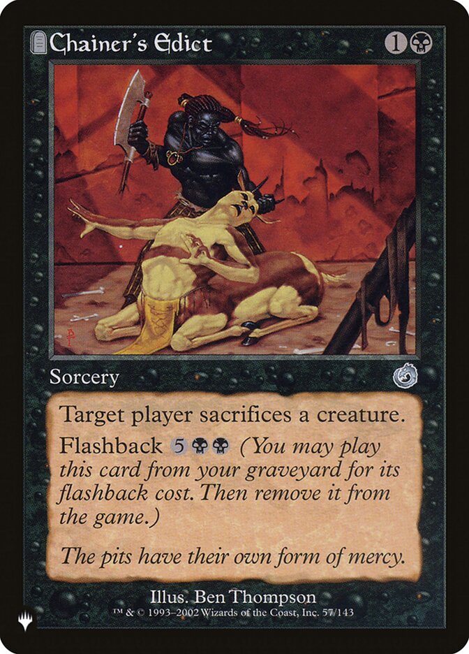 Chainer's Edict 57/143 (The List Reprints)  | Good Games Adelaide SA