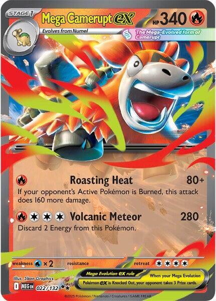 Mega Camerupt ex 022/132 (ME01: Mega Evolution)  - Holofoil | Good Games Adelaide SA