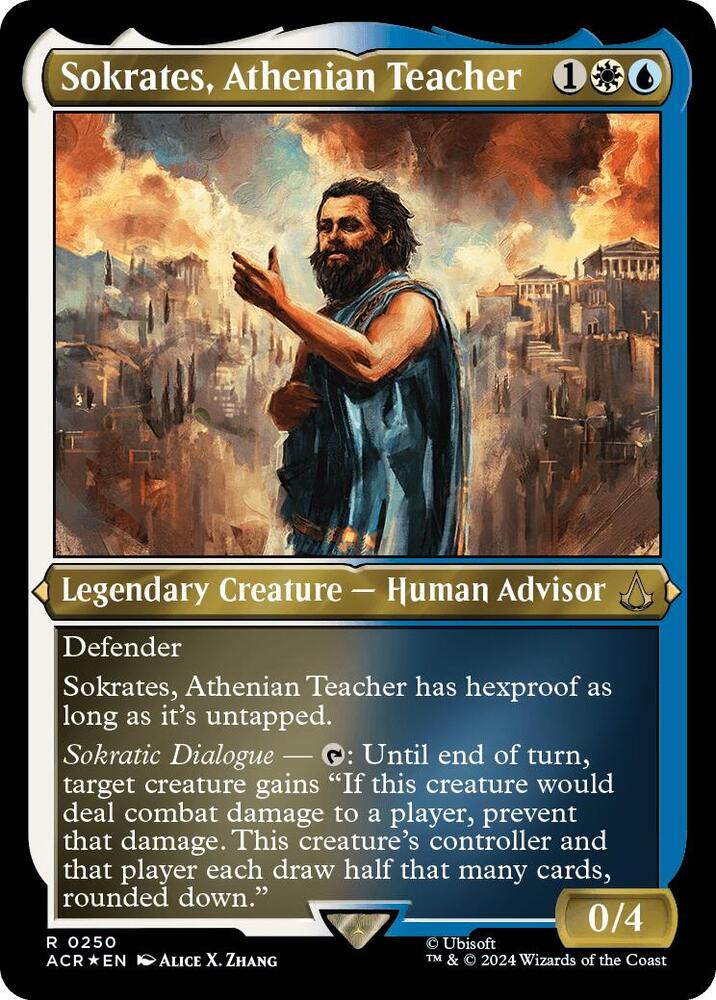 Sokrates, Athenian Teacher 250 (Universes Beyond: Assassin's Creed)  - Foil | Good Games Adelaide SA
