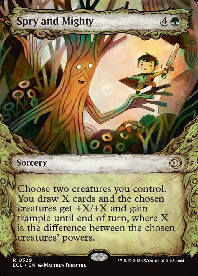 Spry and Mighty  329/408 (Lorwyn Eclipsed)  - Showcase Foil | Good Games Adelaide SA