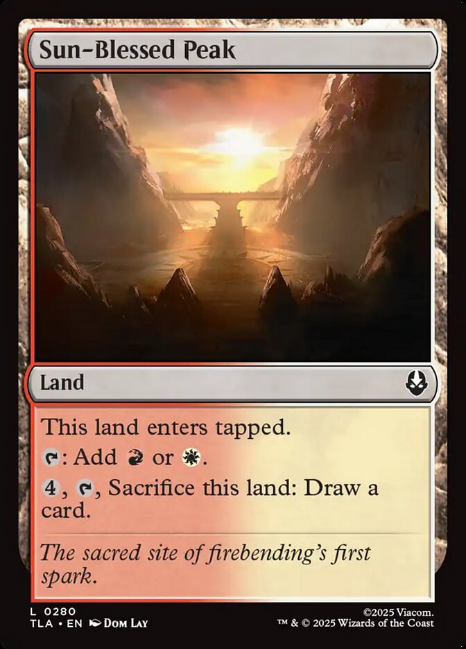 Sun-Blessed Peak 280 (Avatar: The Last Airbender)  - Foil | Good Games Adelaide SA