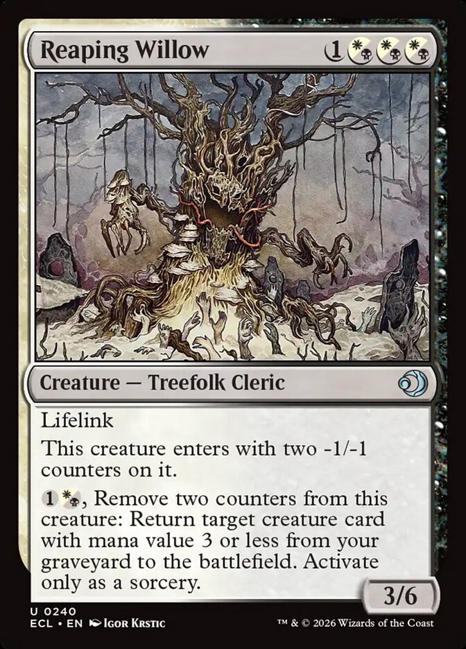 Reaping Willow 240 (Lorwyn Eclipsed)  - Foil | Good Games Adelaide SA