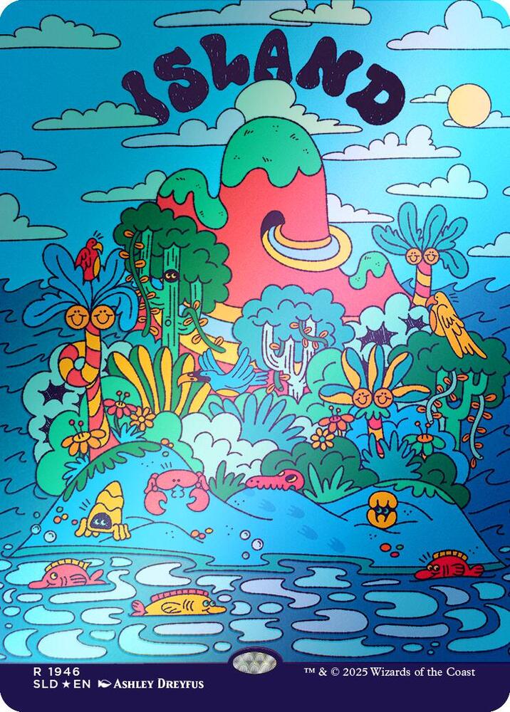 Island 1946 Rainbow Foil 1946 (Secret Lair Drop Series)  - Foil | Good Games Adelaide SA