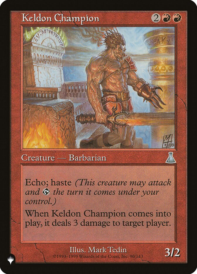 Keldon Champion 90/143 (The List Reprints)  | Good Games Adelaide SA