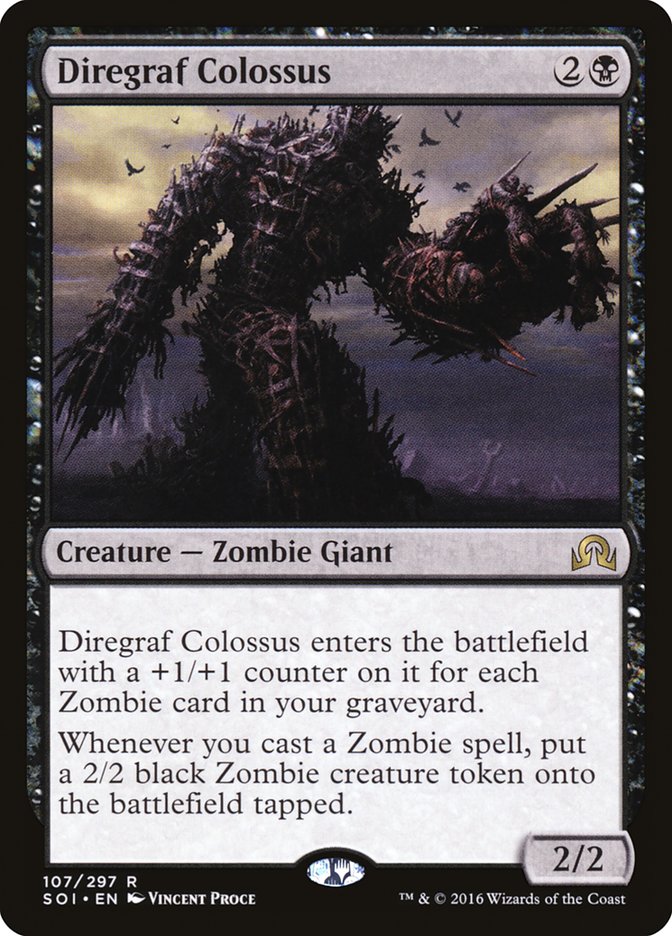 Diregraf Colossus 107 (Shadows over Innistrad)  - Foil | Good Games Adelaide SA