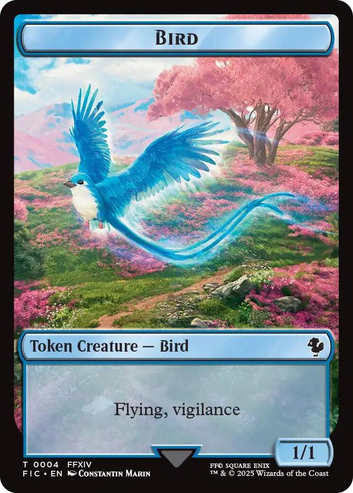 Bird Hero 0029 Double Sided Token 4 // 29 (Commander: FINAL FANTASY)  - Surge Foil | Good Games Adelaide SA