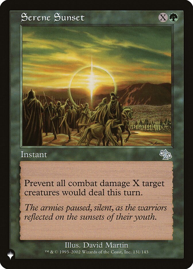 Serene Sunset 131/143 (The List Reprints)  | Good Games Adelaide SA