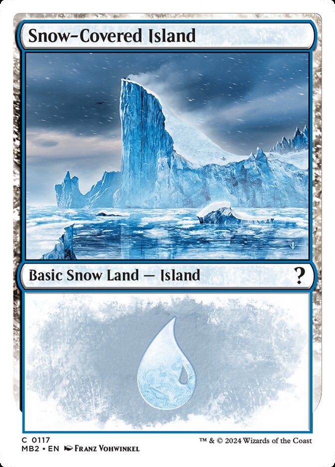 Snow-Covered Island 117 (Mystery Booster 2)  | Good Games Adelaide SA