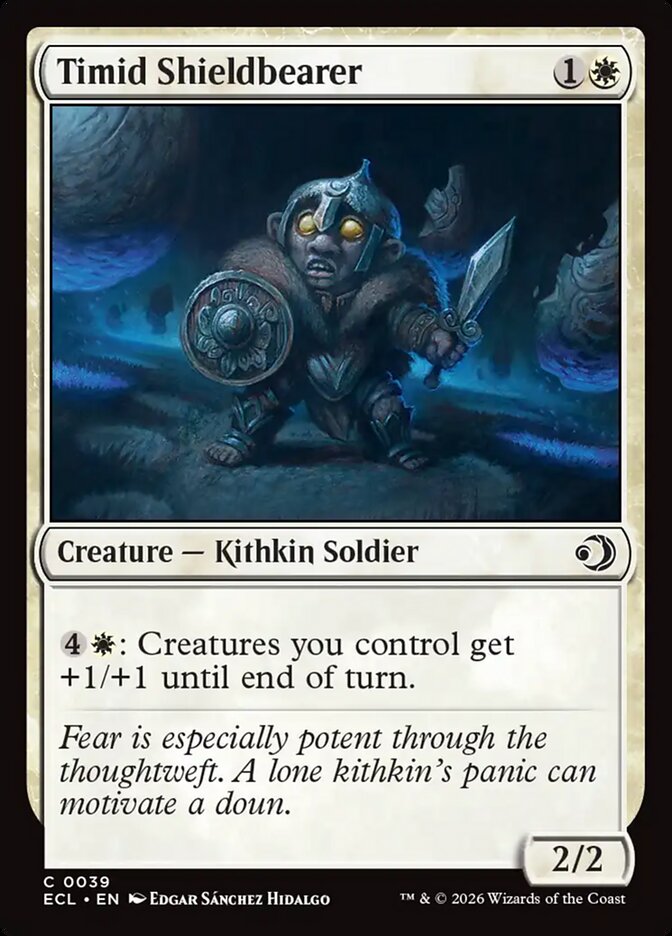 Timid Shieldbearer 39 (Lorwyn Eclipsed)  - Foil | Good Games Adelaide SA