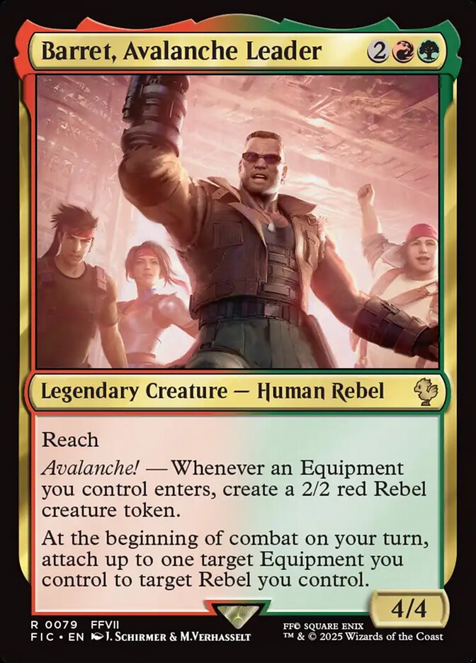 Barret, Avalanche Leader 79 (Commander: FINAL FANTASY)  | Good Games Adelaide SA