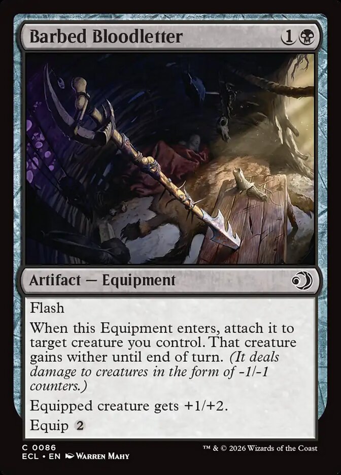 Barbed Bloodletter 86 (Lorwyn Eclipsed)  - Foil | Good Games Adelaide SA