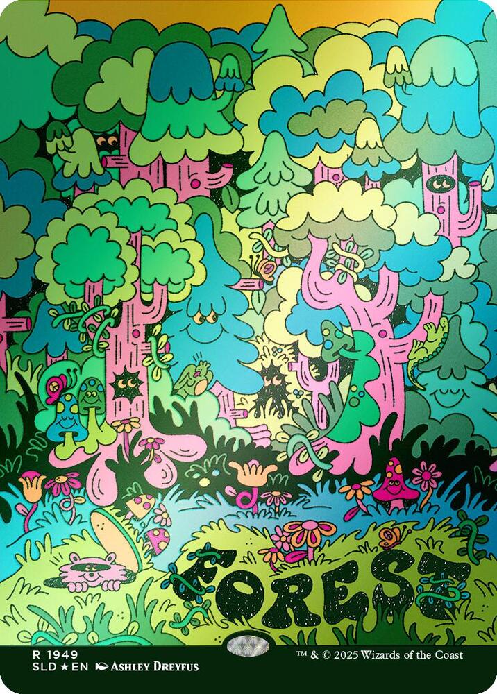 Forest 1949 Rainbow Foil 1949 (Secret Lair Drop Series)  - Foil | Good Games Adelaide SA