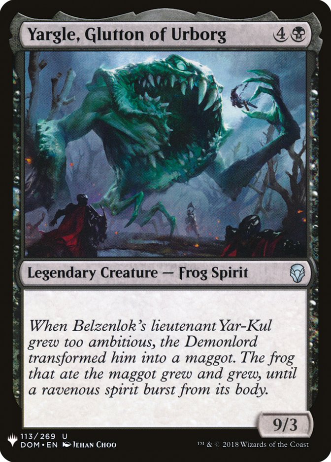 Yargle, Glutton of Urborg 113 (The List Reprints)  | Good Games Adelaide SA