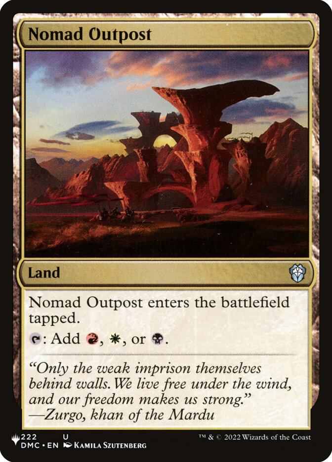 Nomad Outpost 222/048 (The List Reprints)  | Good Games Adelaide SA