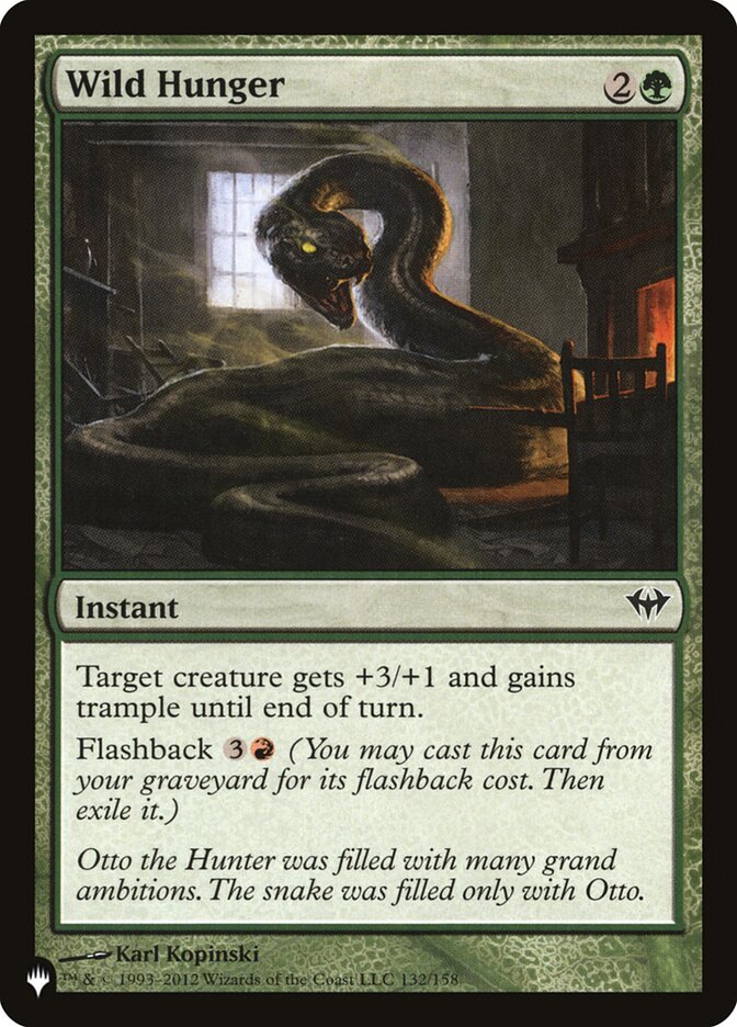 Wild Hunger 132/158 (The List Reprints)  | Good Games Adelaide SA