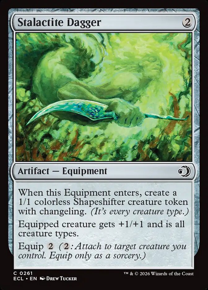 Stalactite Dagger 261 (Lorwyn Eclipsed)  - Foil | Good Games Adelaide SA