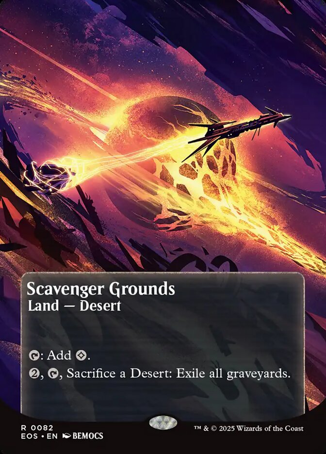 Scavenger Grounds 82/0 (Edge of Eternities: Stellar Sights)  - Borderless Foil | Good Games Adelaide SA