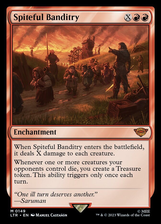 Spiteful Banditry 149 (Universes Beyond: The Lord of the Rings: Tales of Middle-earth)  - Foil | Good Games Adelaide SA