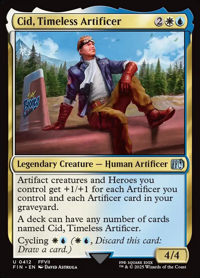 Cid, Timeless Artificer 412 (FINAL FANTASY)  - Foil | Good Games Adelaide SA