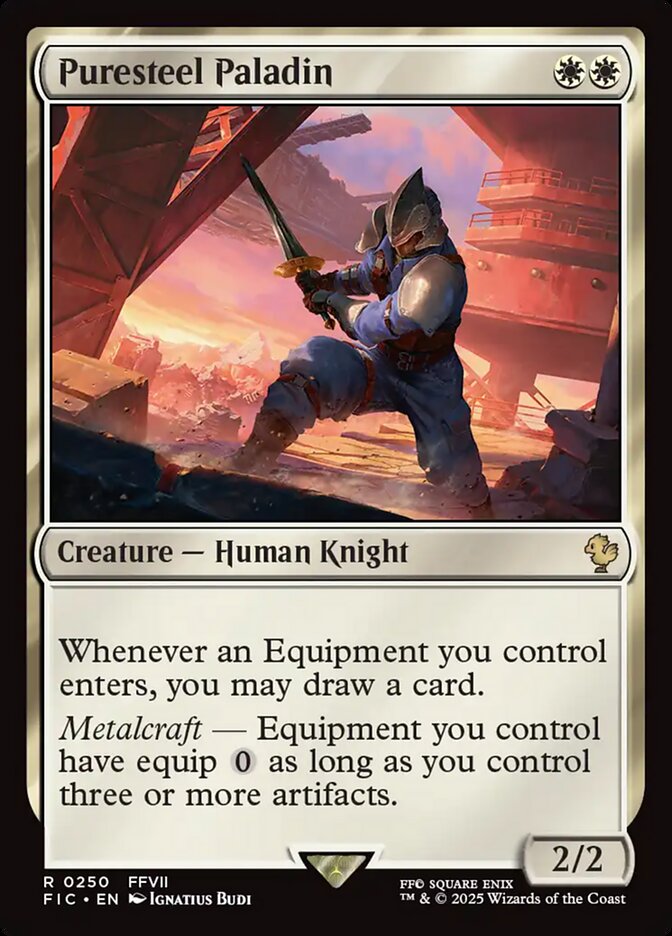 Puresteel Paladin 250 (Commander: FINAL FANTASY)  | Good Games Adelaide SA