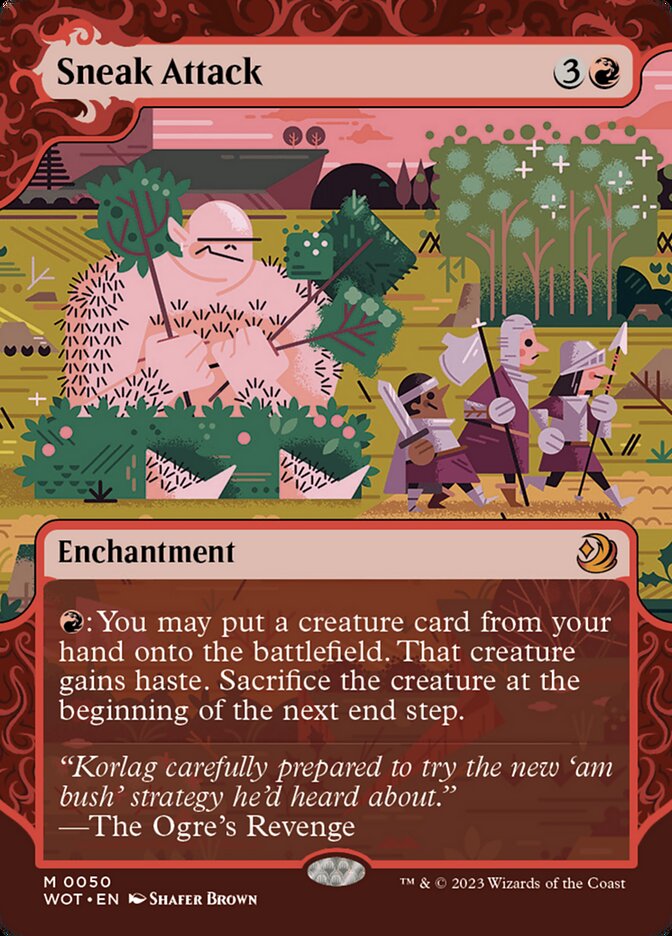 Sneak Attack 50 (Wilds of Eldraine: Enchanting Tales)  - Foil | Good Games Adelaide SA