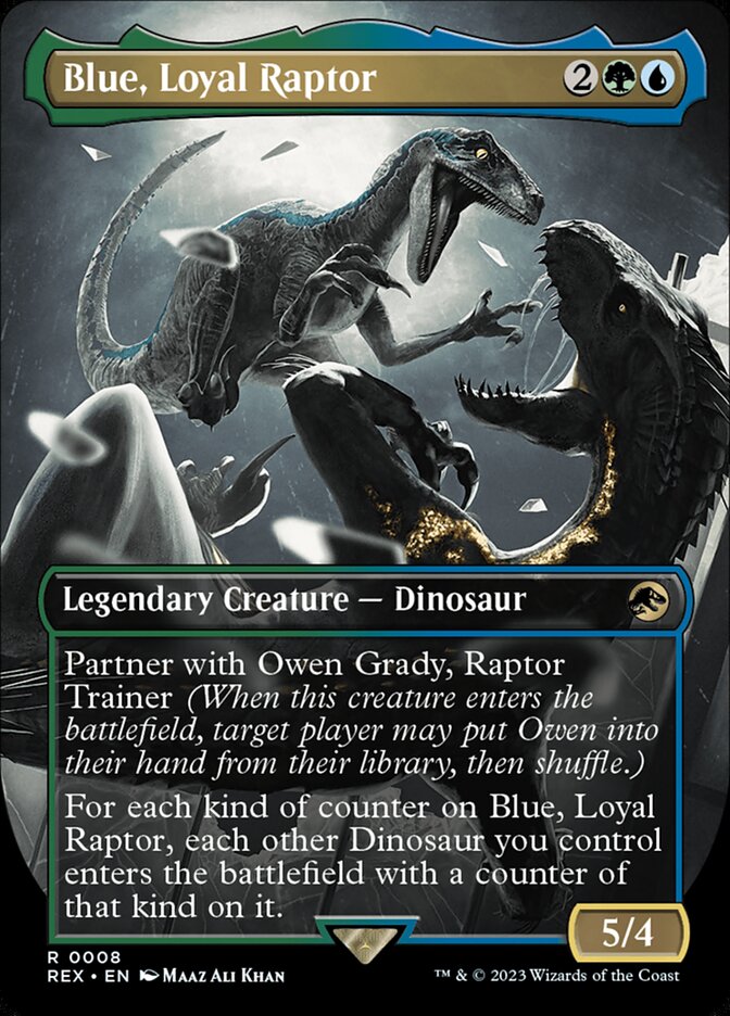 Blue, Loyal Raptor 8 (Universes Beyond: Jurassic World Collection)  - Foil | Good Games Adelaide SA