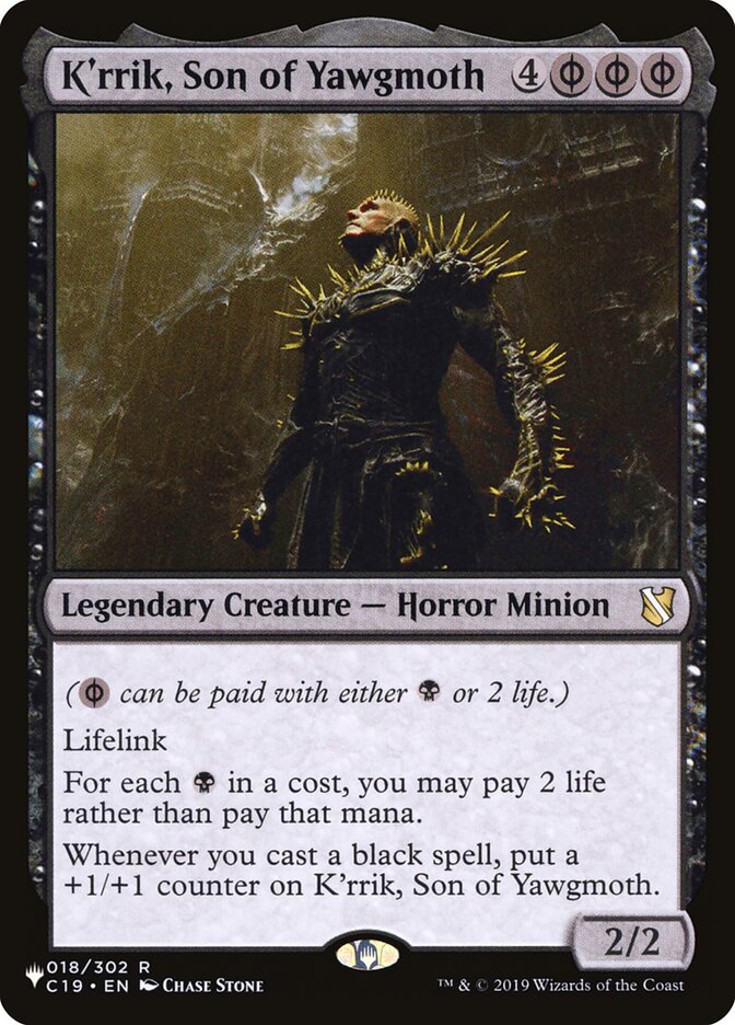 K'rrik, Son of Yawgmoth 018/302 (The List Reprints)  | Good Games Adelaide SA