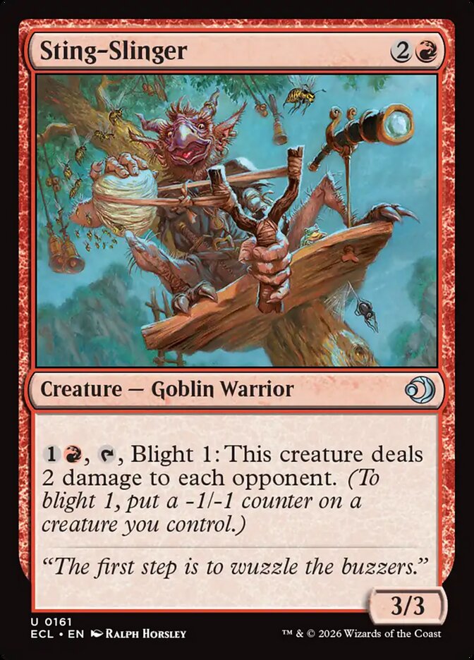 Sting-Slinger 161 (Lorwyn Eclipsed)  - Foil | Good Games Adelaide SA