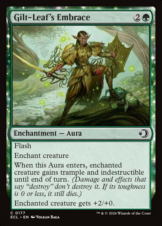 Gilt-Leaf's Embrace 177 (Lorwyn Eclipsed)  - Foil | Good Games Adelaide SA