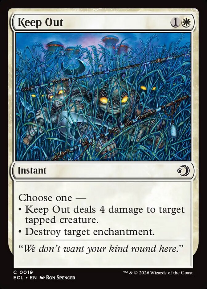 Keep Out 19 (Lorwyn Eclipsed)  - Foil | Good Games Adelaide SA