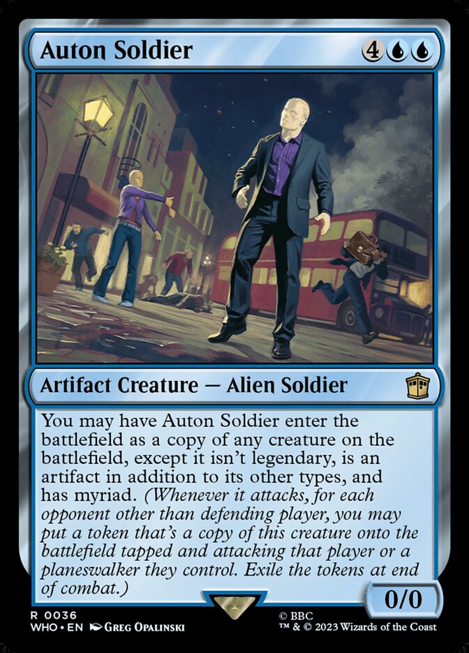 Auton Soldier 36 (Universes Beyond: Doctor Who)  - Foil | Good Games Adelaide SA