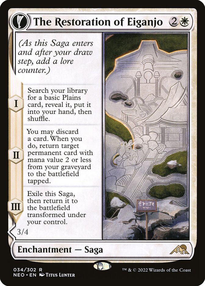 The Restoration of Eiganjo // Architect of Restoration 34 (Kamigawa: Neon Dynasty)  | Good Games Adelaide SA