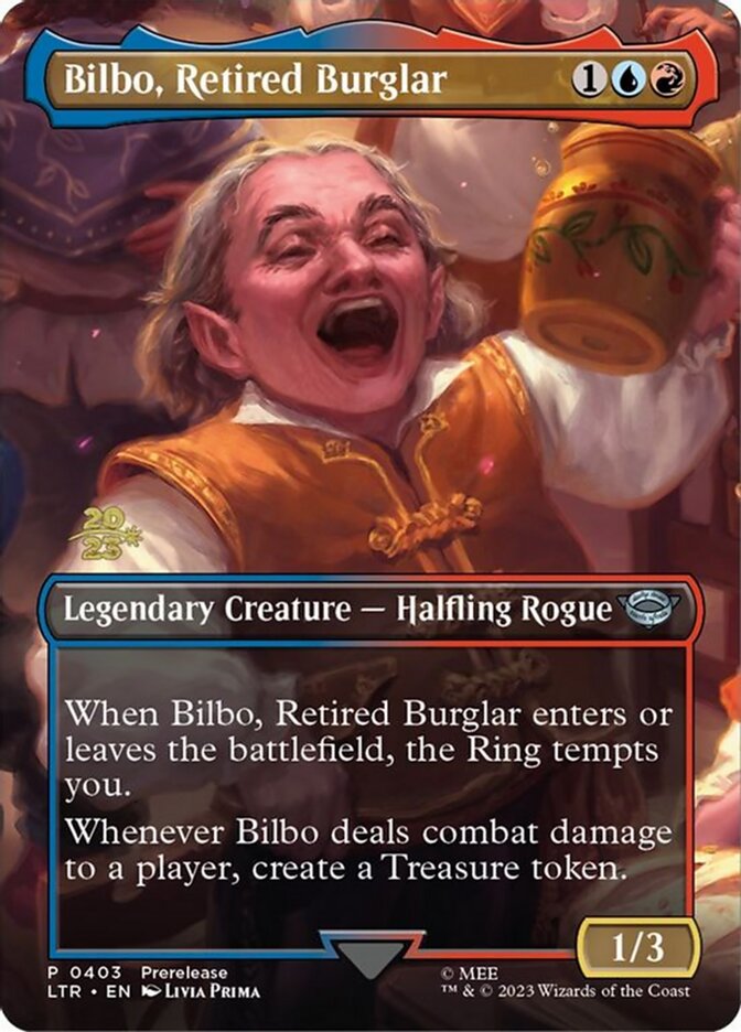 Bilbo, Retired Burglar 403 (Prerelease Cards)  - Foil | Good Games Adelaide SA