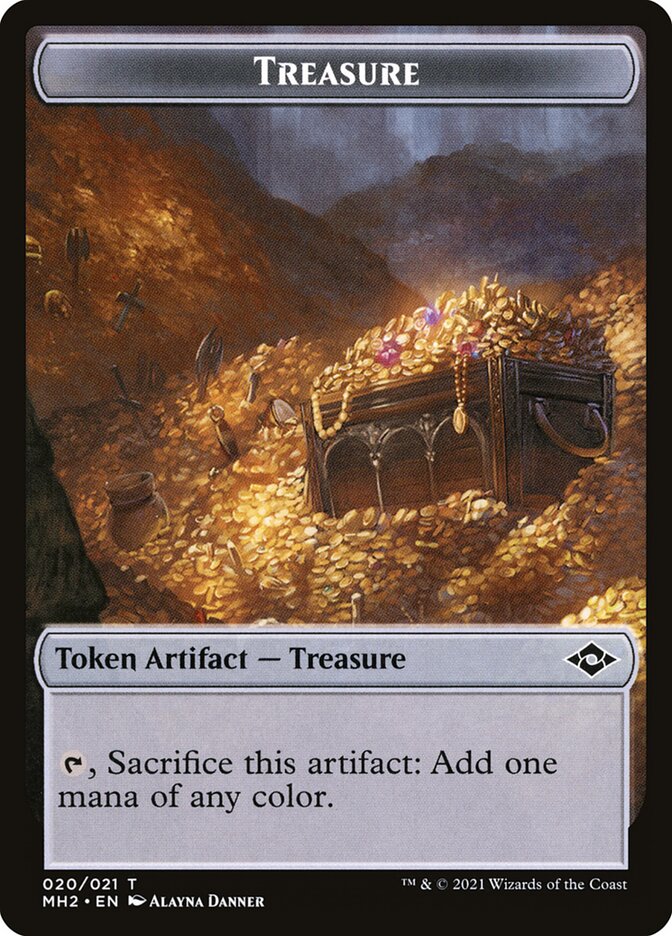 Treasure 020 Token 20 (Modern Horizons 2)  | Good Games Adelaide SA