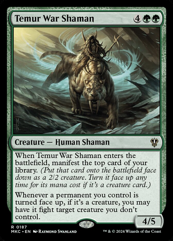 Temur War Shaman 187 (Commander: Murders at Karlov Manor)  | Good Games Adelaide SA