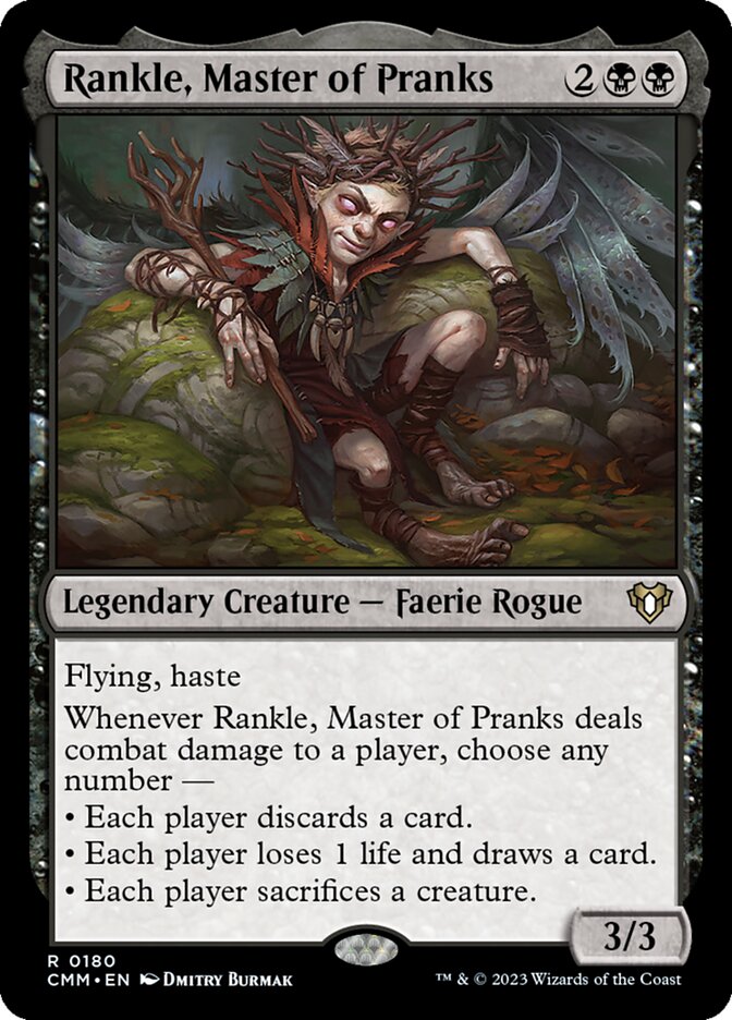 Rankle, Master of Pranks 180 (Commander Masters)  - Foil | Good Games Adelaide SA
