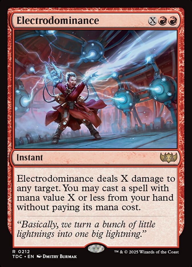 Electrodominance 212 (Commander: Tarkir: Dragonstorm)  | Good Games Adelaide SA