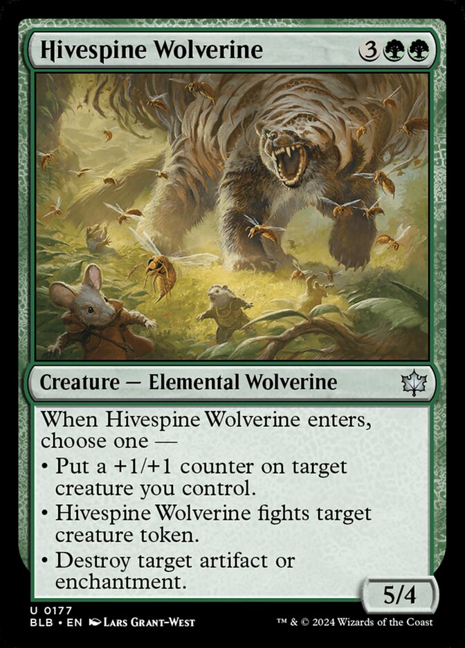 Hivespine Wolverine 177 (Bloomburrow)  | Good Games Adelaide SA