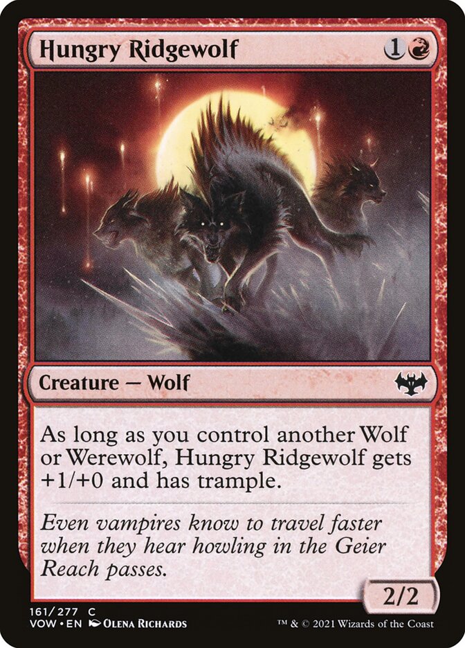 Hungry Ridgewolf 161 (Innistrad: Crimson Vow)  | Good Games Adelaide SA