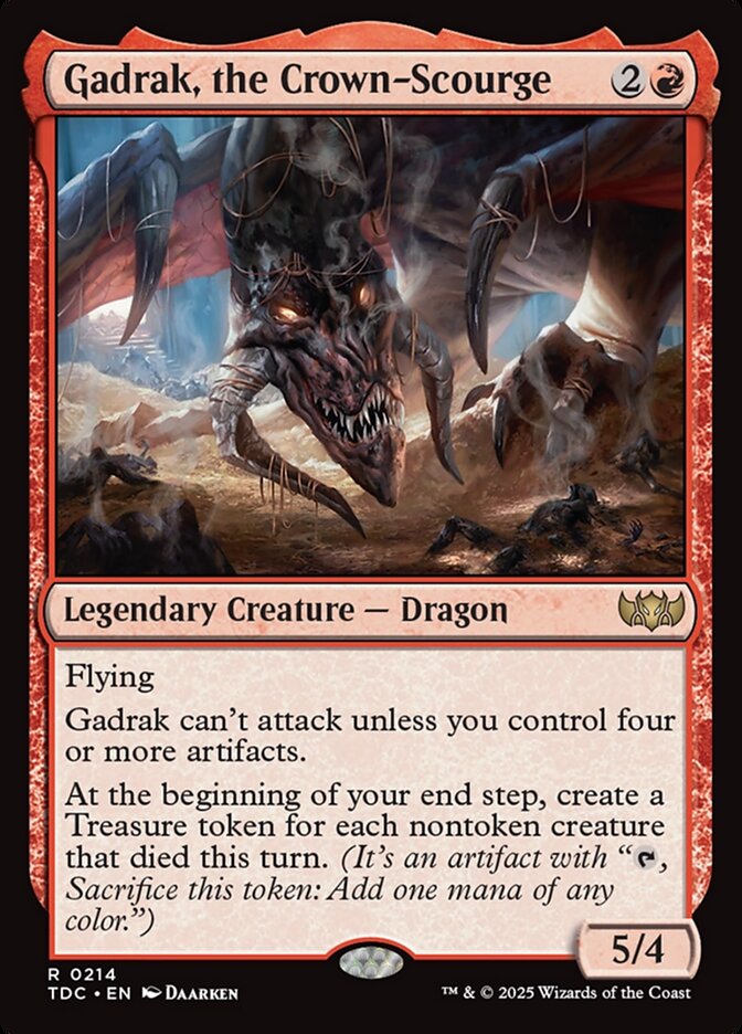 Gadrak, the Crown-Scourge 214 (Commander: Tarkir: Dragonstorm)  | Good Games Adelaide SA